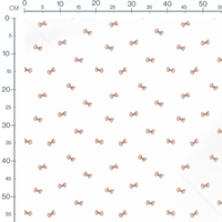 Tissu - Nœuds papillon marron uniformes