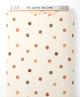Tissu - Pois aquarelle sur fond crème