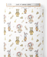 Tissu - Jouets et animaux colorés