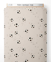 Tissu - Ballons dynamiques beige