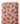 Tissu - Feuilles brunes sur fond rose