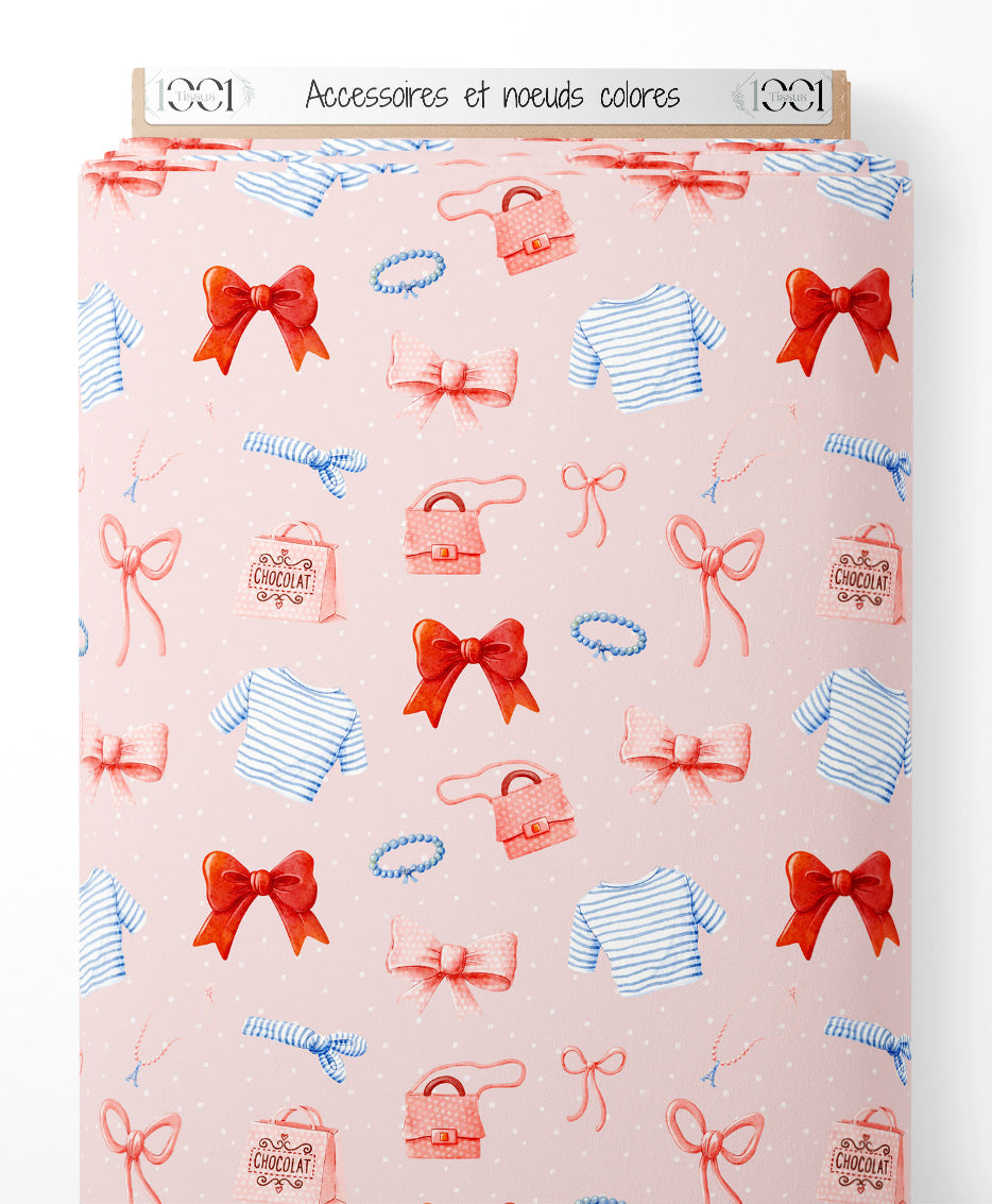 Tissu - Accessoires et nœuds colorés