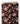 Tissu - Fleurs roses et bleues sur marron