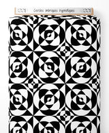 Tissu - Cercles imbriqués hypnotiques