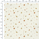 Tissu - Motif terrazzo beige