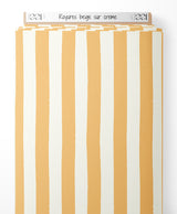Tissu - Rayures beige sur crème