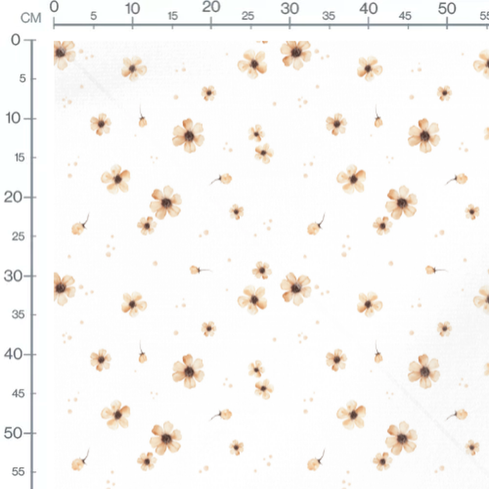 Tissu - Poissons koi sur fond bleu