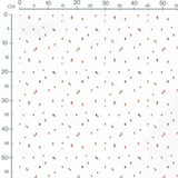 Tissu - Rectangles espacés marron