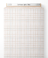 Tissu - Carreaux lignes fines