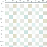 Tissu - Carrés pastel variés