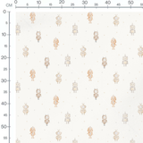 Tissu - Robots beige et gris joyeux
