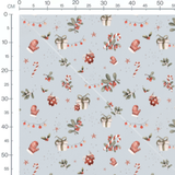 Tissu - Cadeaux et étoiles rouges