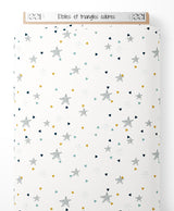 Tissu - Étoiles et triangles colorés