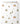 Tissu - Fruits verts et fleurs blanches