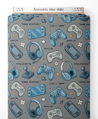 Tissu - Accessoires bleus étoilés