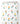 Tissu - Fleurs multicolores sur blanc