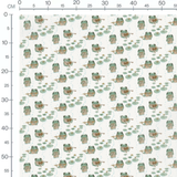 Tissu - Grenouilles et nénuphars