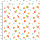 Tissu - Cerfs-volants et soleils colorés