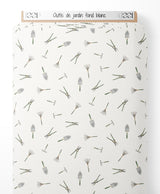 Tissu - Outils de jardin sur fond blanc