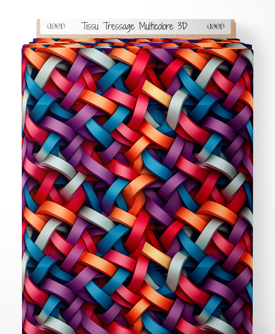 Tissu - Tressage Multicolore 3D