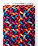 Tissu - Tressage Multicolore 3D