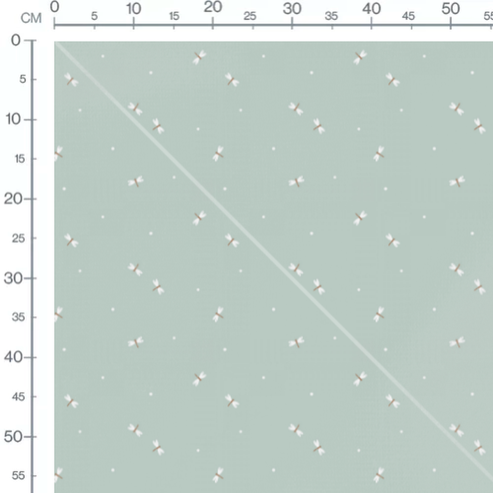 Tissu - Animaux forestiers sur beige