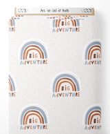 Tissu - Arc-en-ciel et texte