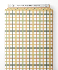 Tissu - Carreaux multicolores classiques