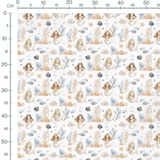 Tissu - Sirènes et poissons colorés