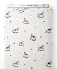 Tissu - Chevaux à bascule vintage