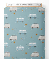 Tissu - Vans et symboles célestes