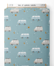 Tissu - Vans et symboles célestes