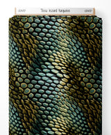Tissu - lezard turquoise