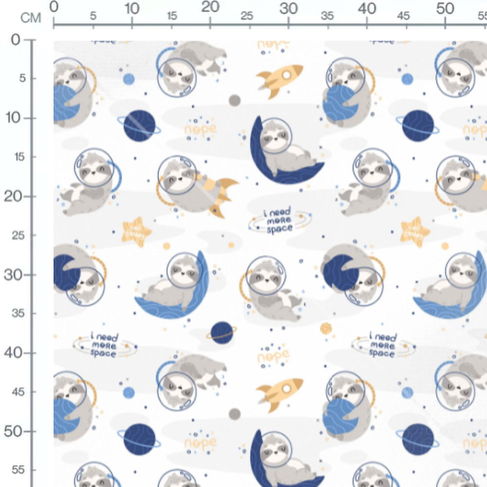 Tissu - Paresseux astronautes et planètes