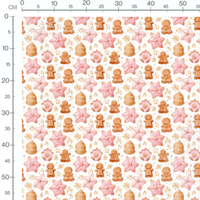 Tissu - biscuits de noel