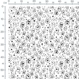 Tissu - Tissu Fantome Drole Doodle