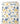 Tissu - Fleurs aquarelle bleues et jaunes