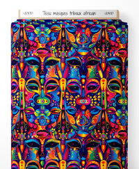 Tissu - masques tribaux africain