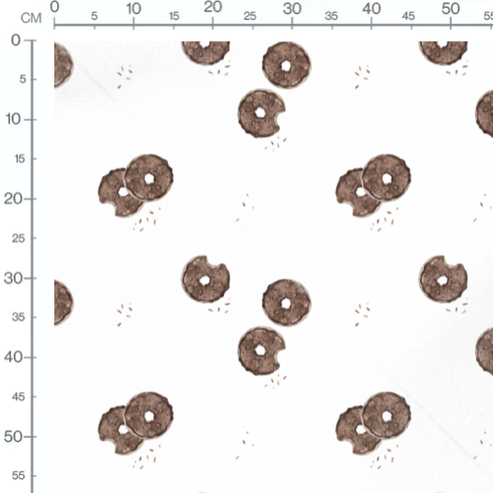 Tissu - Beignets chocolat croqués