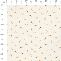 Tissu - Graines ailées beige