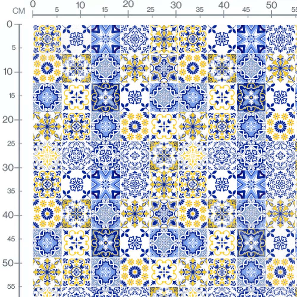 Tissu - Carreaux azulejos artistiques