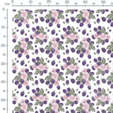 Tissu - Fleurs roses sur fond blanc 8