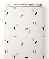 Tissu - Rectangles multicolores dispersés
