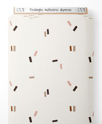Tissu - Rectangles multicolores dispersés