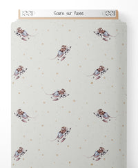 Tissu - Souris sur fusée