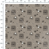 Tissu - Aventure spatiale brune