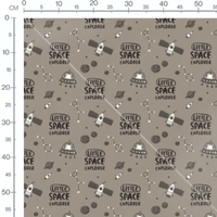 Tissu - Aventure spatiale brune