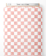 Tissu - Damier rose et blanc