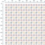 Tissu - Carreaux pastel et fleurs simples
