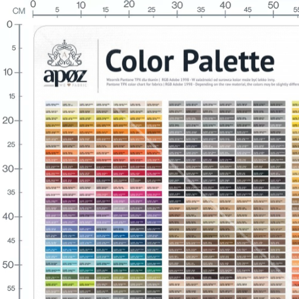 Tissu - Nuancier multicolore